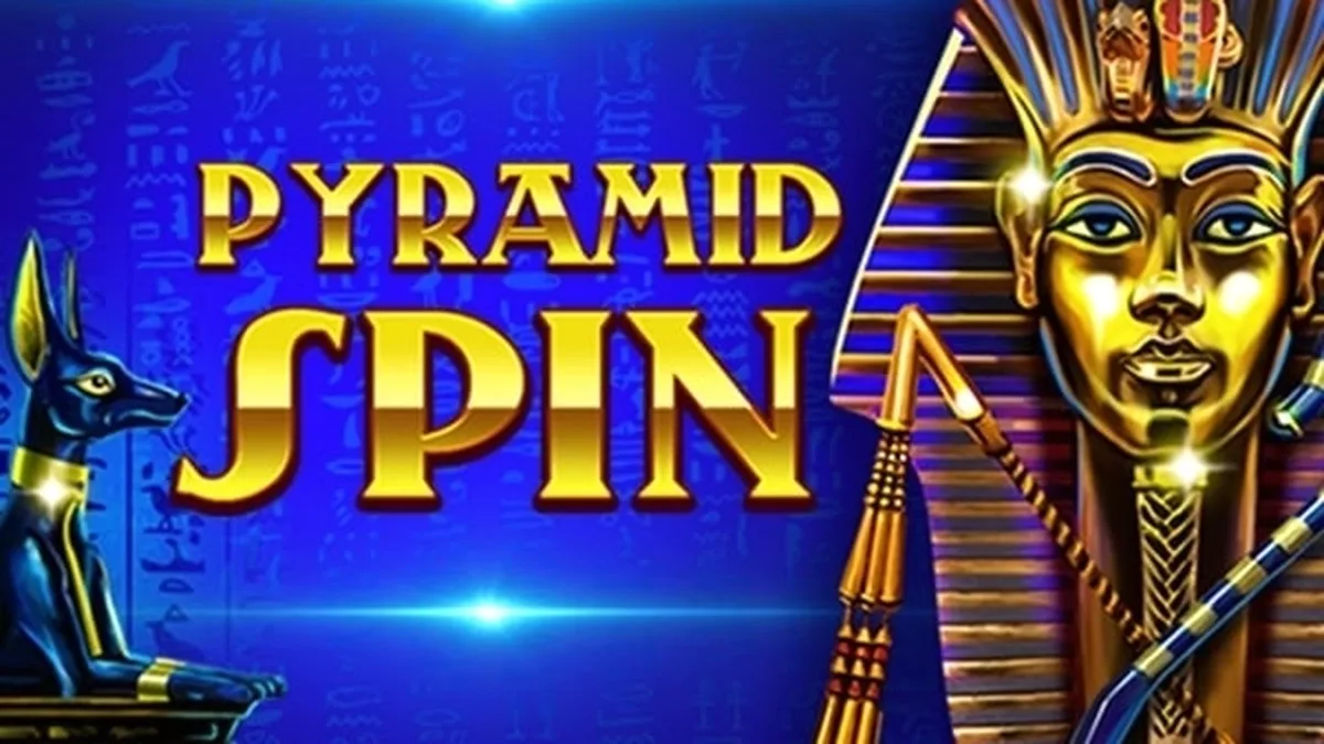Tampilan layar permainan slot Pyramid Spin dengan tema Mesir kuno